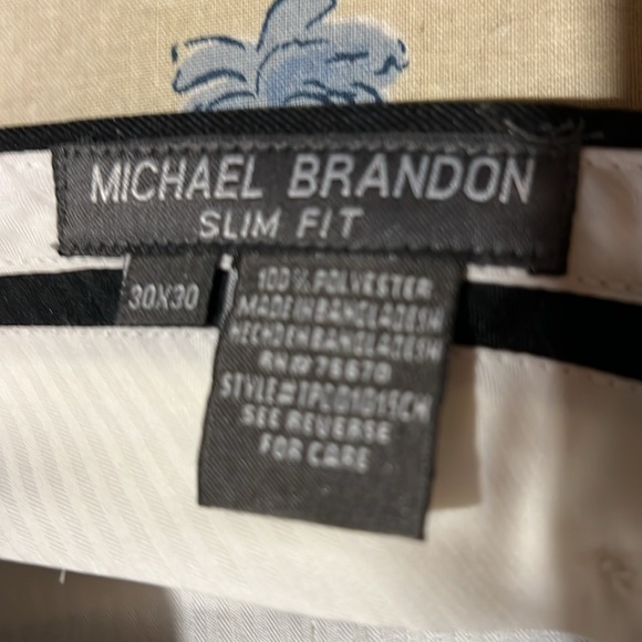 Michael Brandon Black Dress Pants 30 x 30 Slim Fit - Picture 3 of 4